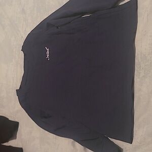 Kith long sleeve navy blue shirt visibly worn Excellent condition